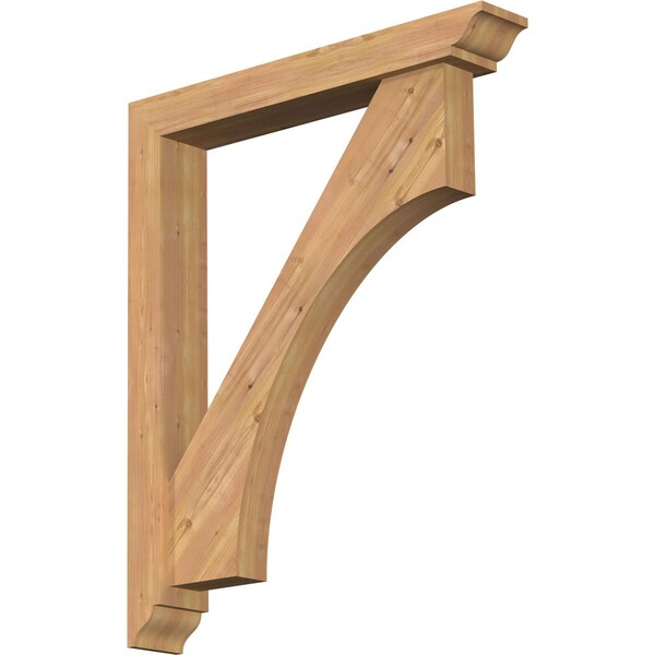 Ekena Millwork Westlake Traditional Smooth Bracket w/ Offset Brace, Western Red Cedar, 5 1/2"W x 36"D x 44"H BKT0604X36X44WTL01SWR - main